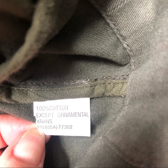 ❤️Zara Trafaluc Military Green Shirt Jacket Shacket Embroidered Golden Pockets S - Picture 11 of 11